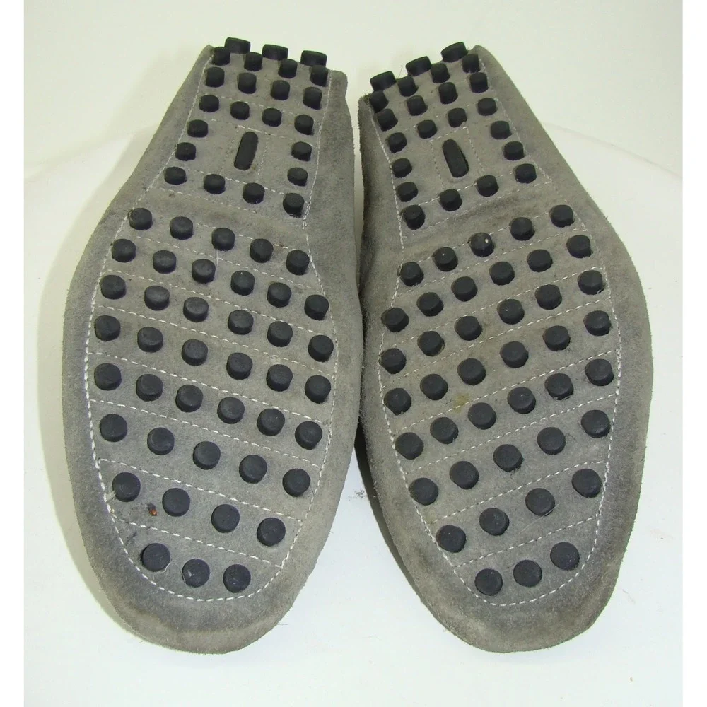 Mercanti Fiorentini Relax Gray Suede Leather Driving Moccasin Loafers Mens 13M